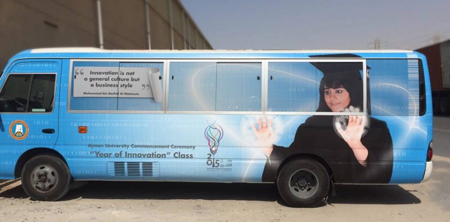 Ajman University Vehicle Branding