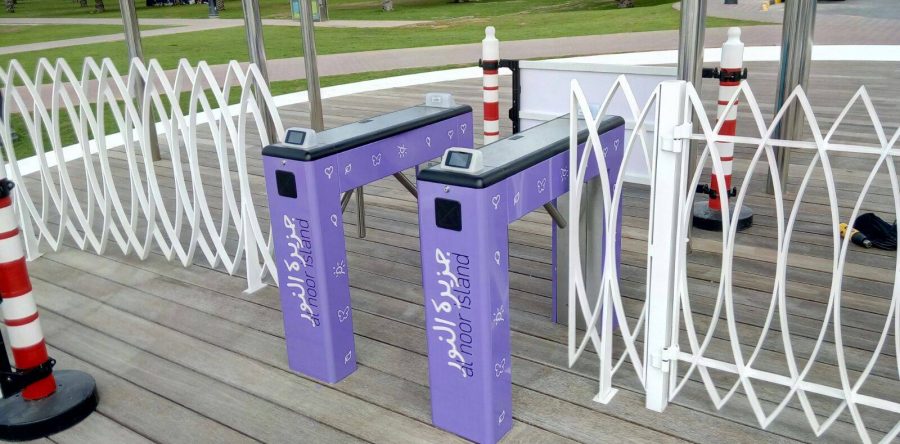 Al Noor Island Security Barrier Branding