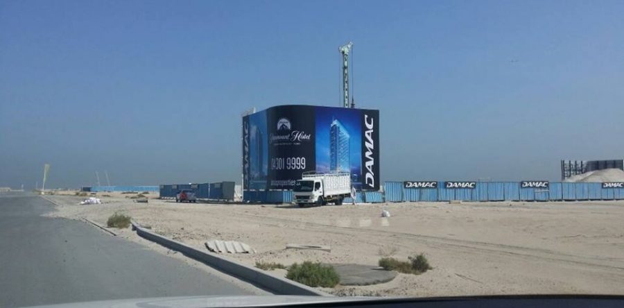 Damac Light Box Hoarding