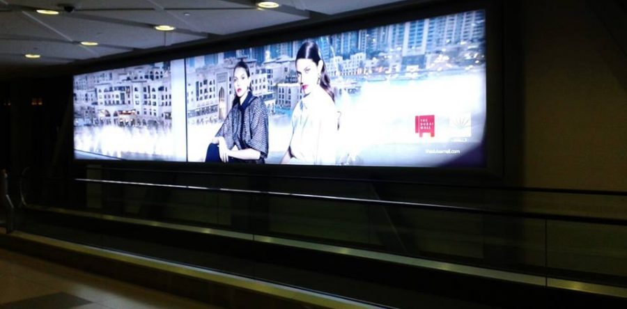 Dubai Mall Metrolink Light Boxes
