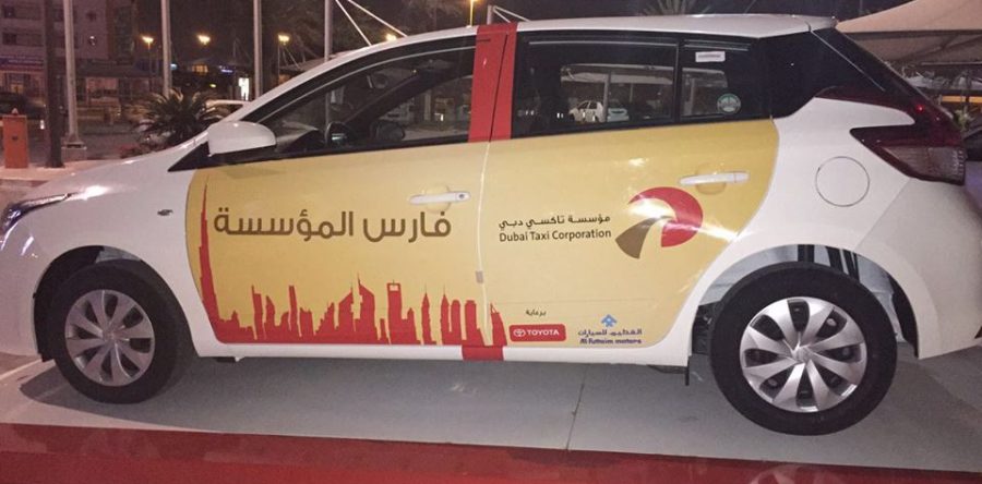 Dubai Taxi Vehicle Branding