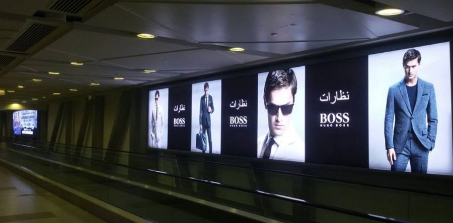 Dubai mall metrolink light boxes