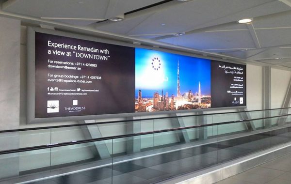 Dubai mall metrolink light boxes