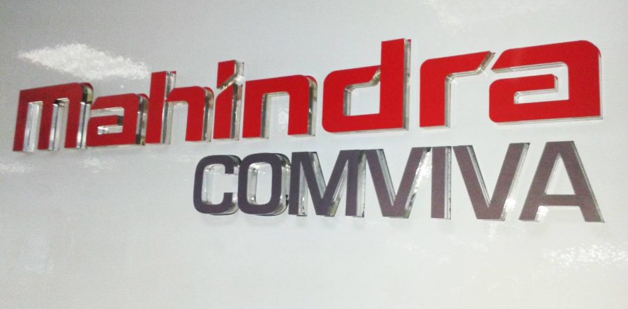 Mahindra Comviva 3D Acrylic Branding