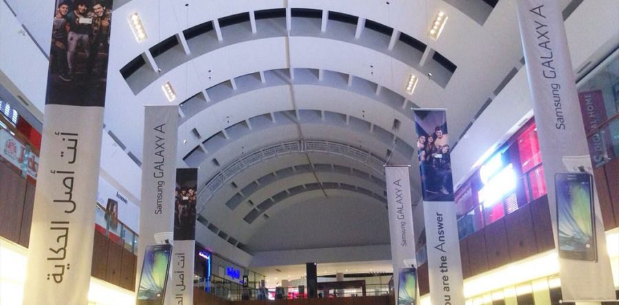 Samsung Ceiling Banners- Dubai Mall