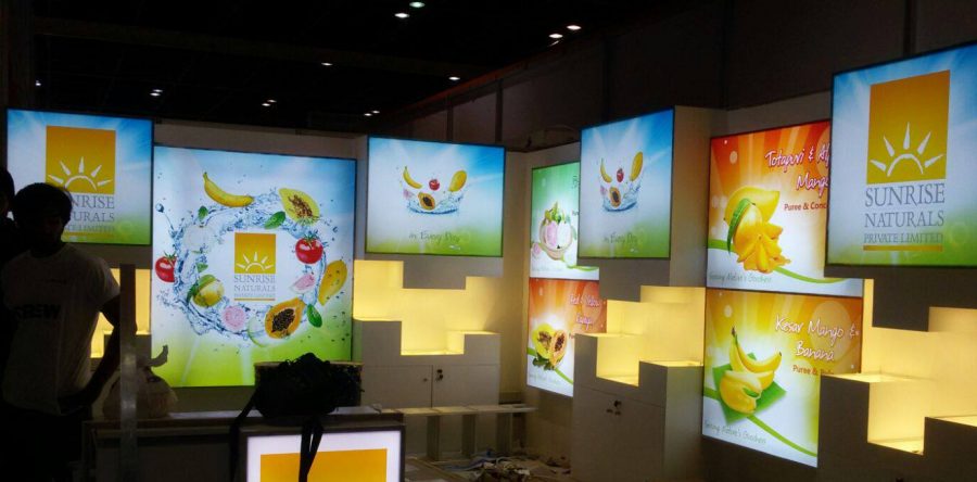 Sunrise Naturals – Exhibition counter
