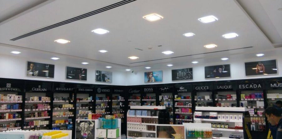 LED light box and Gondolla banding in Barari Outlet Mall in Al Ain