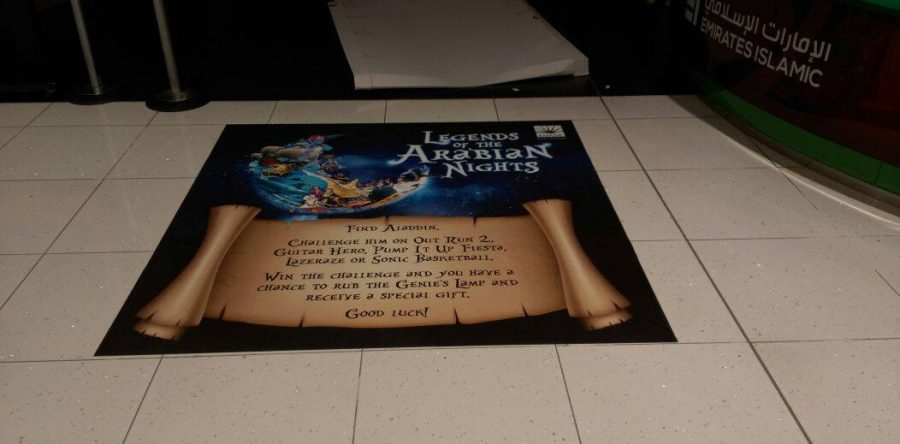Legends of Arabian Nights  Branding in Dubai Mall