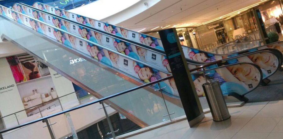 Escalator Branding – Marina Mall DSS Promotion