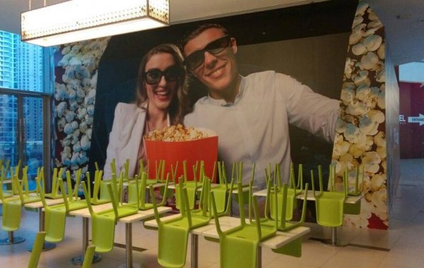 Dubai Mall wall branding – Reel Cinema – 3