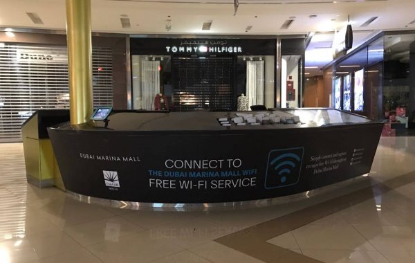 Dubai Marina mall  reception desk