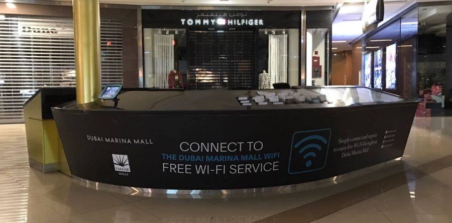 Dubai Marina mall  reception desk