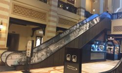 Escalator branding in Dubai Marina Mall