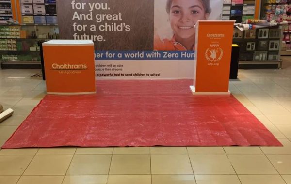 Choithrams  Supermarket promotional stands