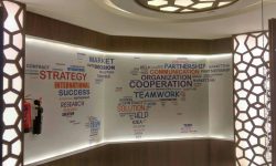 Serene Business Center Wall branding