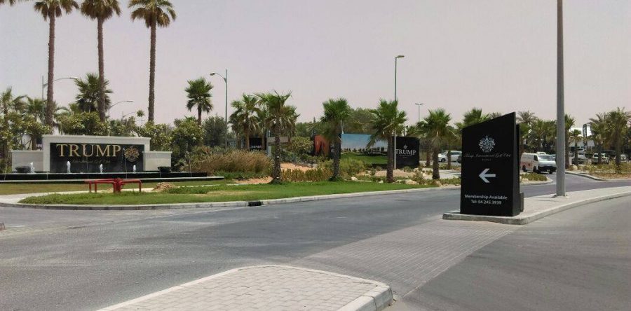 Trump International Golf Club, MDF Direction Signs