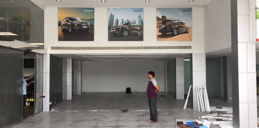 Al Habtoor Motors showroom branding