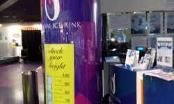 Dubai Ice Rink Pillar branding