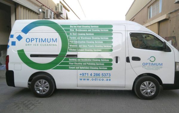 Optimum dry ice cleaning Vehicle branding