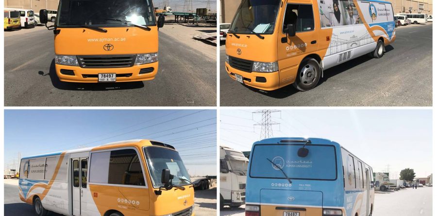 VEHICLEBRANDING for AJMAN UNIVERSITY