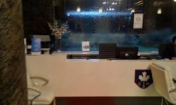 Hanging Sign & Floor Sticker for canadianhospital Dubai