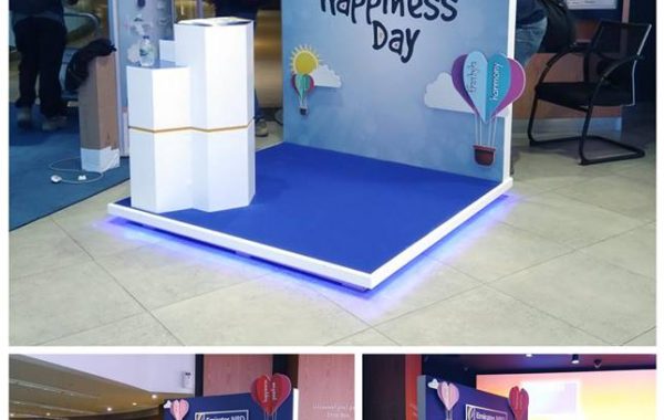 ENBD cutout ,kiosk  for Happiness day